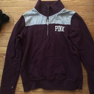 Quarter zip up Victoria’s secret sweatshirt